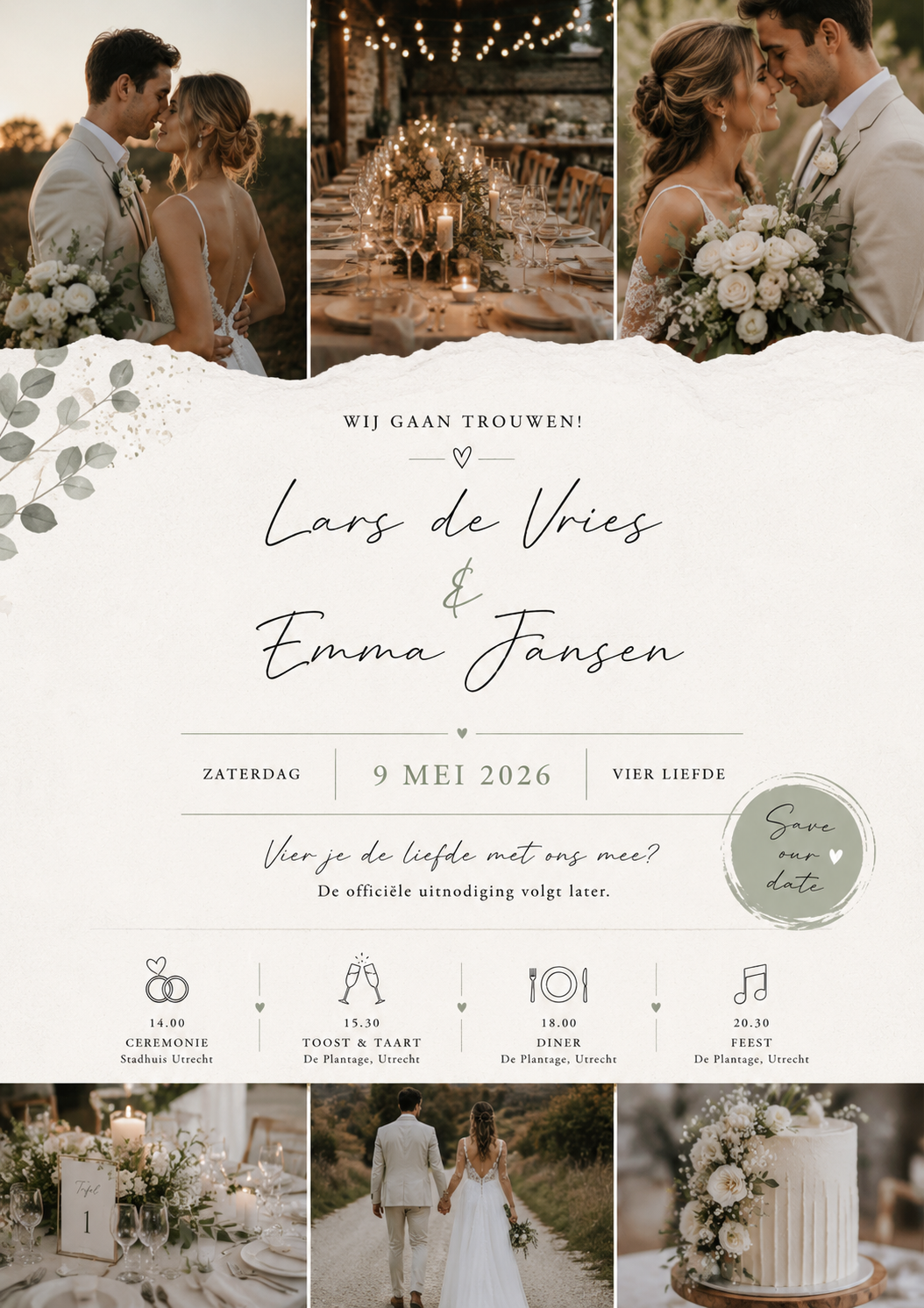Video uitnodiging voorbeeld - Save the Date Lars & Emma